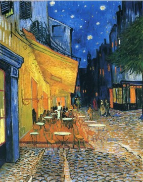 Cafe Terrace Place du Forum Arles Vincent van Gogh Ölgemälde